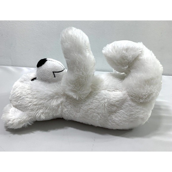 2011 Progressive Plush White Teddy Bear Stuffed Animal Toy 12" Soft - Picture 5 of 10